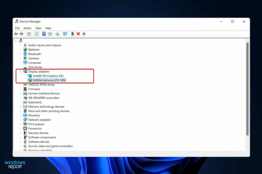 tarjeta gráfica nvidia no detectada windows 11