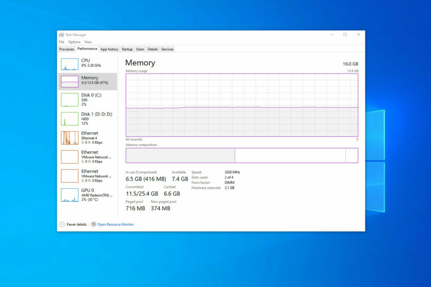 PC usa toda la RAM
