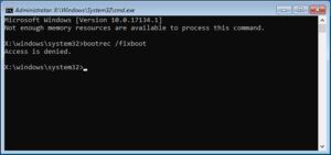 Solucionar Bootrec /Fixboot Acceso Denegado [3 Soluciones]