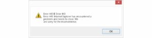 ¿Cómo resolver código de error 443 en Internet Explorer ...