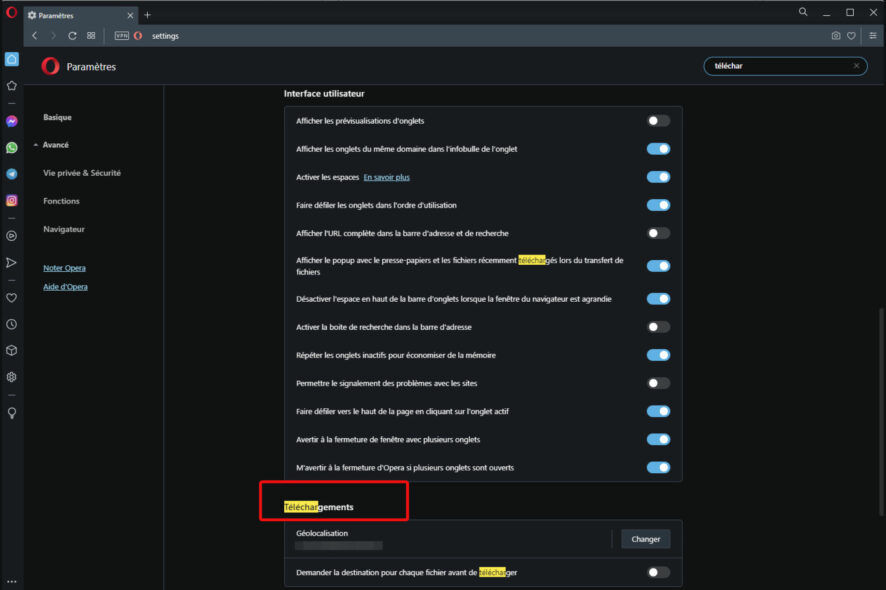 navigateur pour télécharger des vidéos, films, gros fichiers