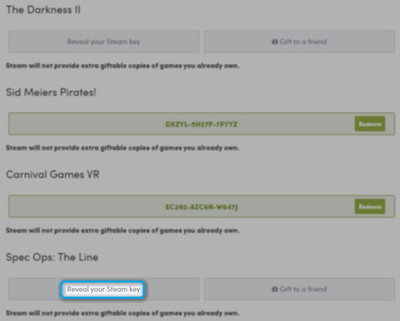 Fair Warning: Humble Bundle does not assign or reserve game keys