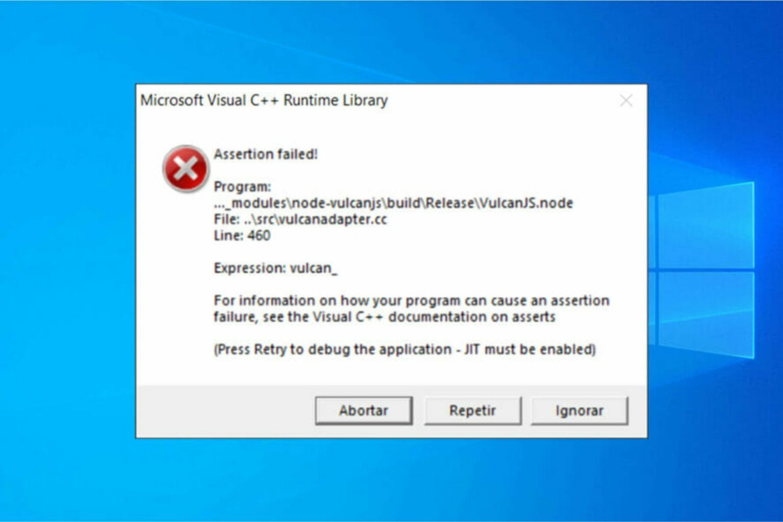 Correggere il Runtime di Microsoft Visual C++ su Windows 10