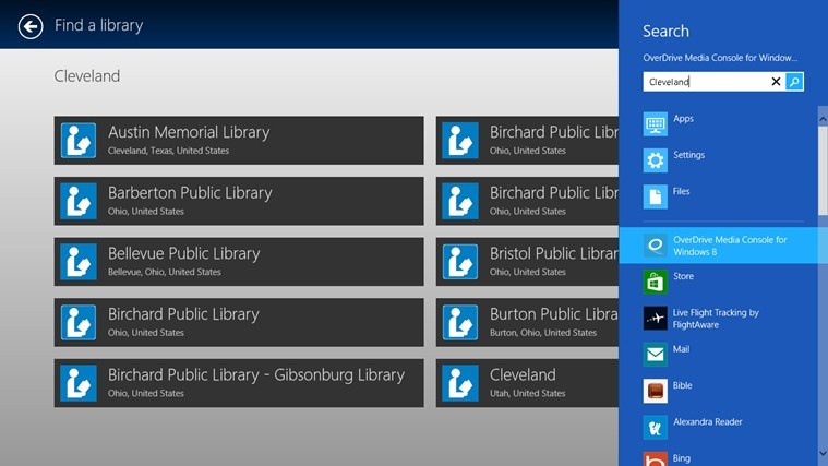 over drive audiobook windows 8