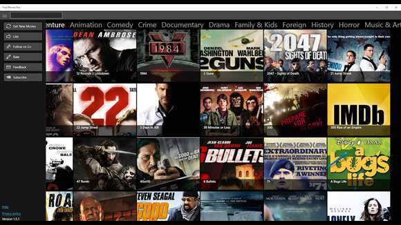 Best Apps to watch free movies in Windows 8 Windows 10