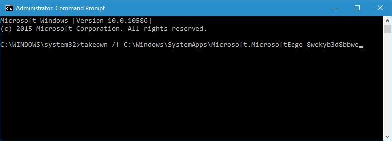 how to uninstall microsoft edge command prompt