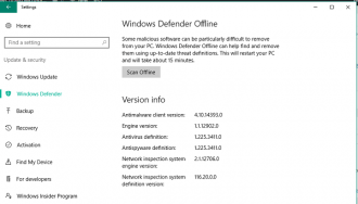 How to scan your Windows 10 PC with Windows Defender offline