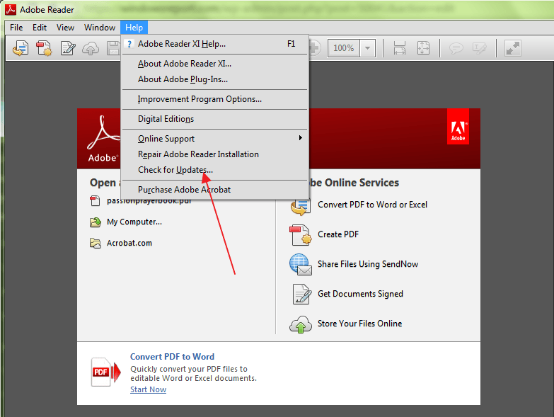 you can upgrade to the latest version of adobe reader