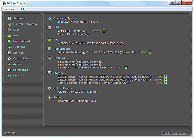 speccy cpu temp review