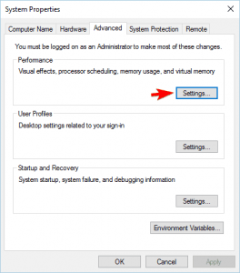 How to change the pagefile.sys file in Windows 10