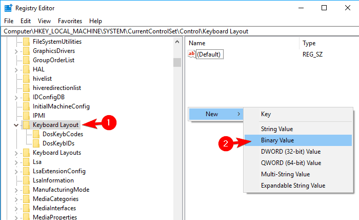 new binary value registry disable the Windows Key