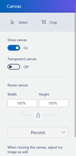 transparent canvas paint 3d setting