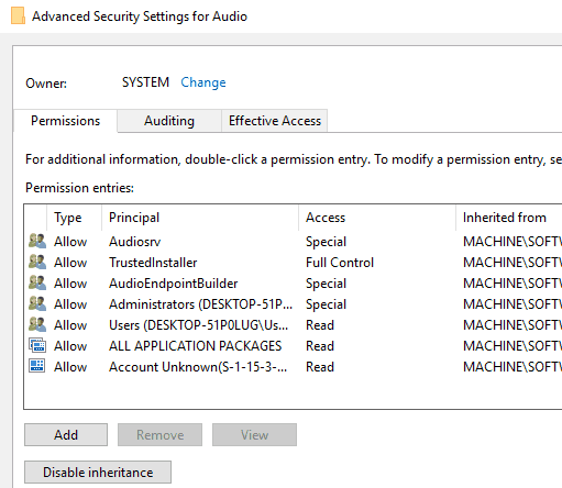 advanced security settings advanced security settings Dell audio failed to play test tone