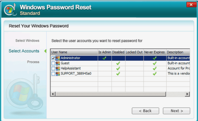 how to get lavish software password reset
