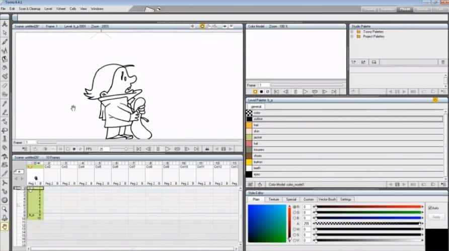 2d animation studio