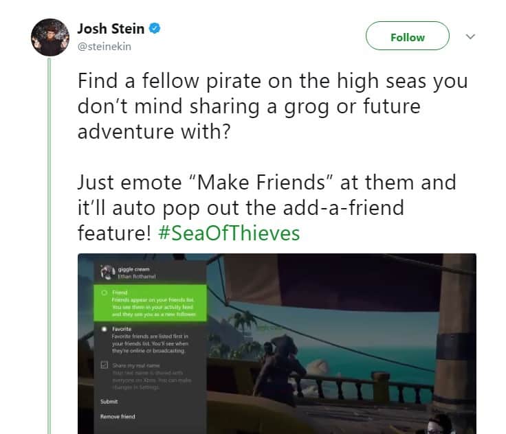 make friends sea of thieves