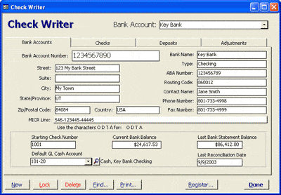 easy check writing software