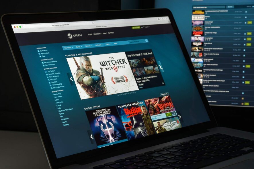 pin Steam games windows 10