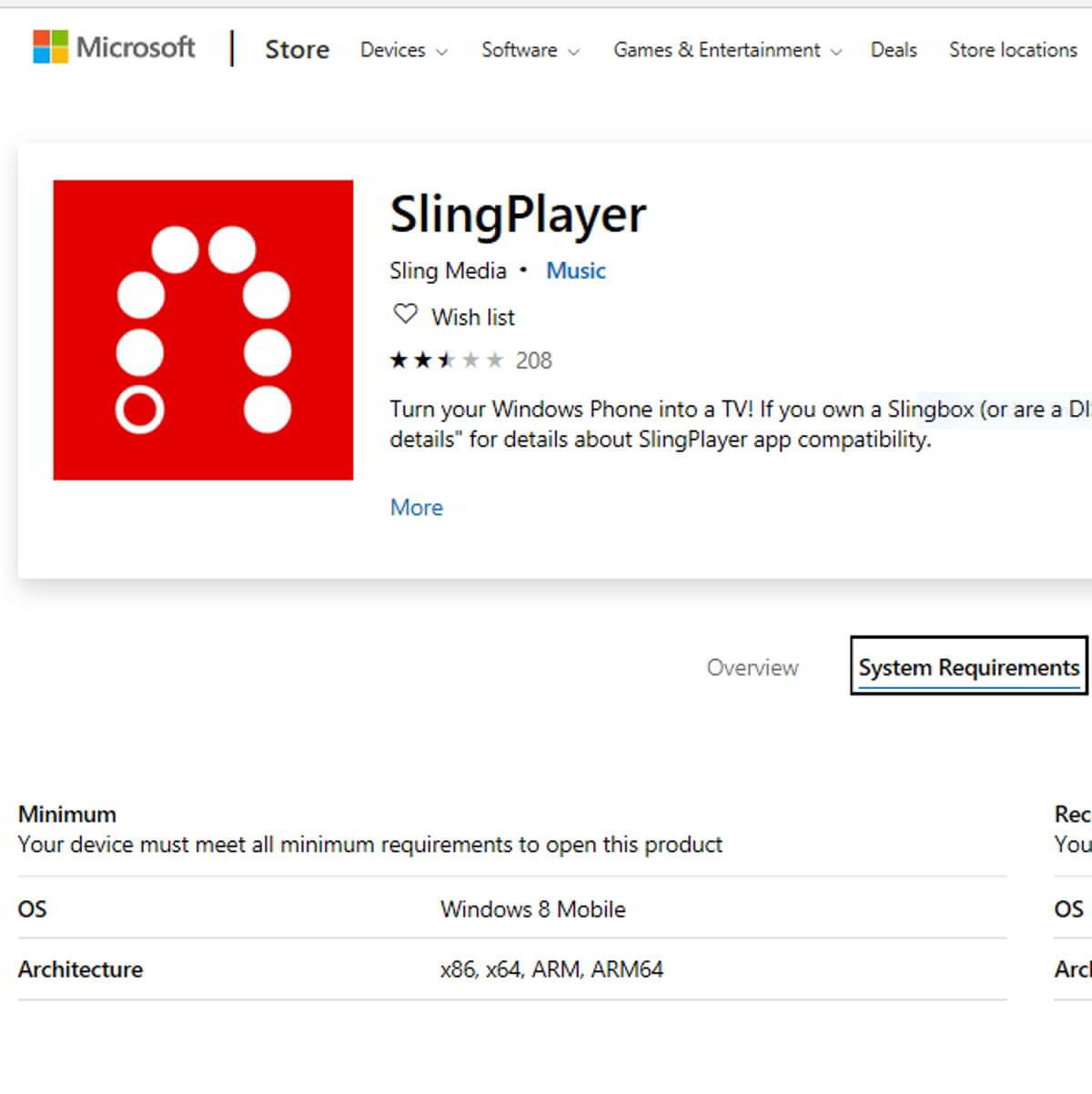 SlingPlayer for Windows 8