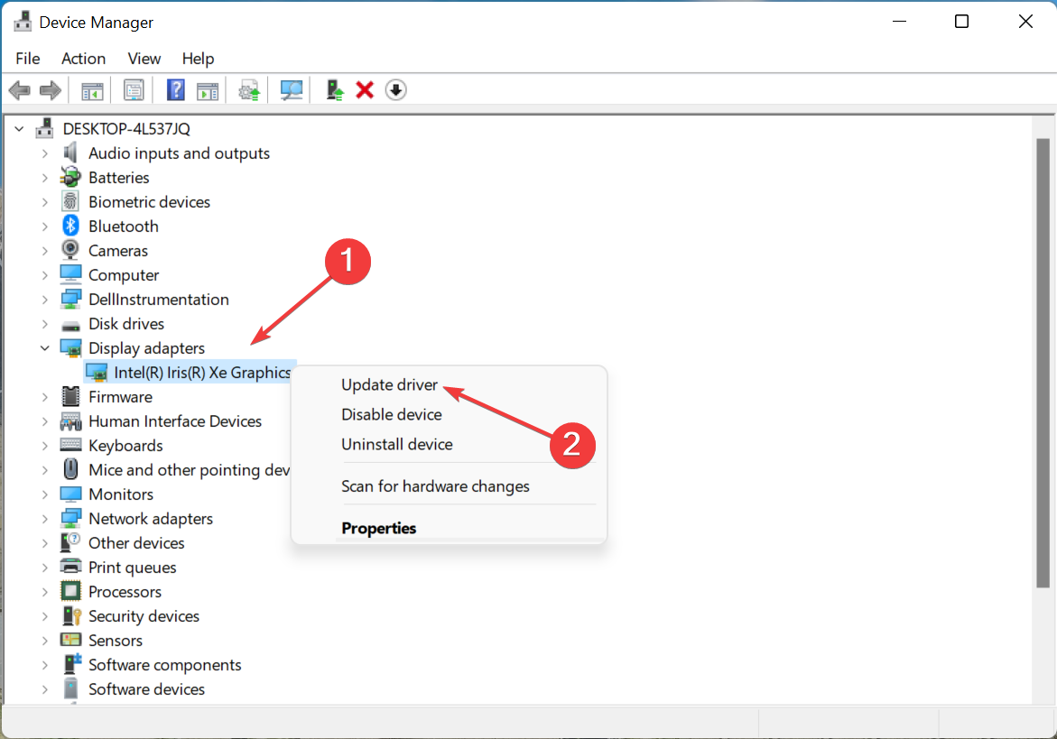 update drivers to fix white screen while gaming