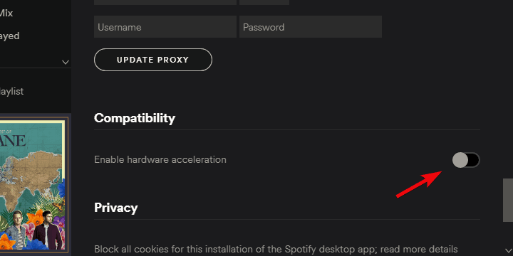 why can't i select songs on spotify (windows10)