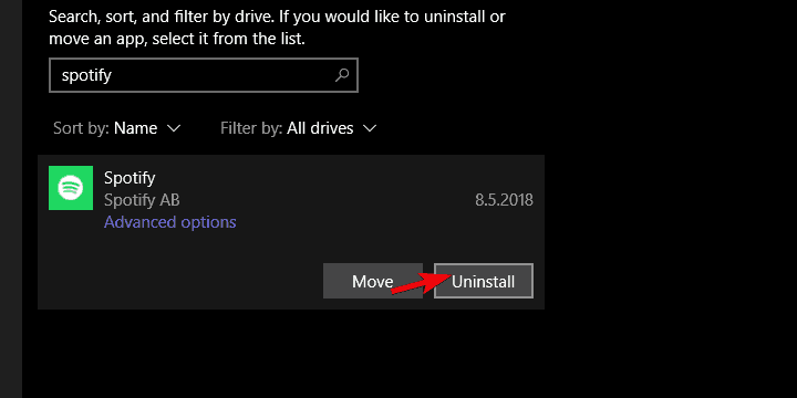 why can't i select songs on spotify (windows10)