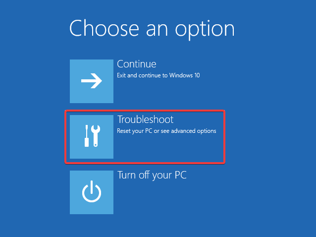 bitlocker password prompt screen