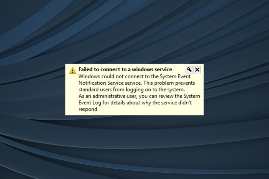 Failed to Connect to a Windows Service: How to Fix it