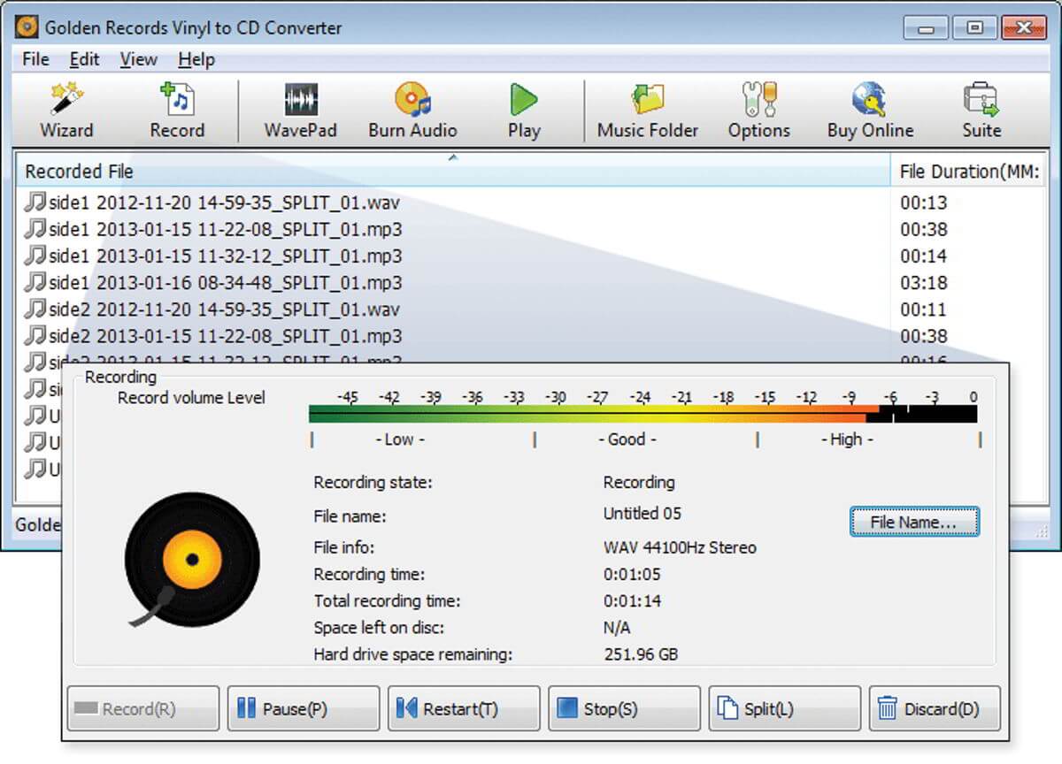 easy lp to mp3 software