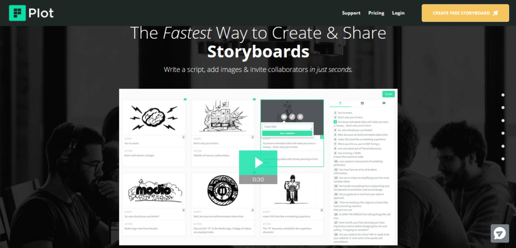 storyboard software