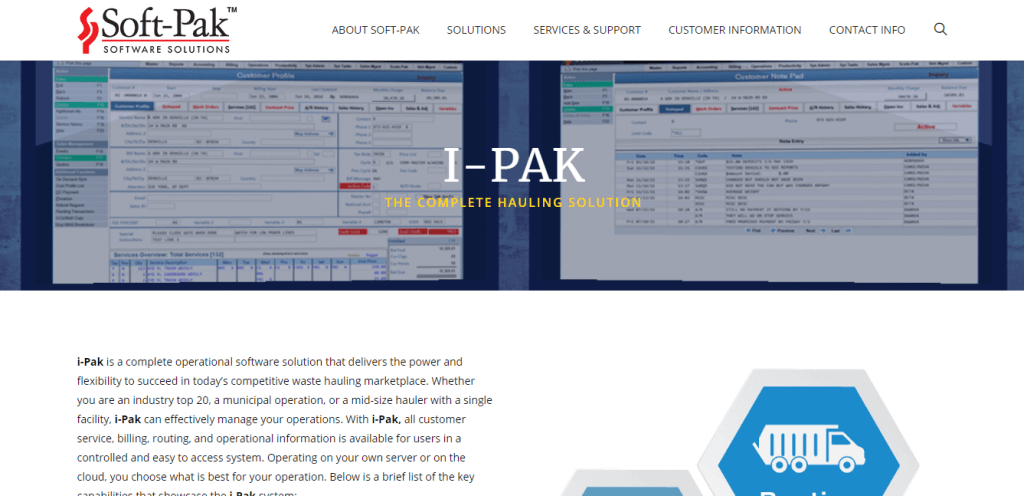 I-PAK - roll-off software