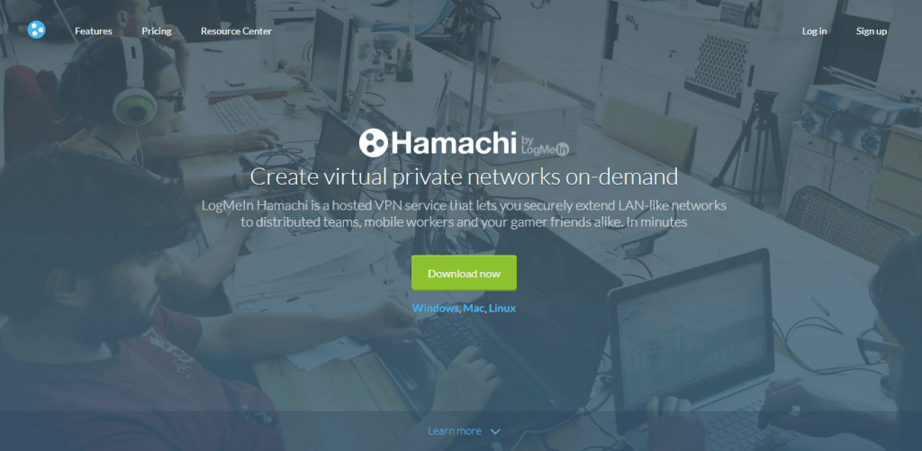 LogMeIn Hamachi - games over virtual lan