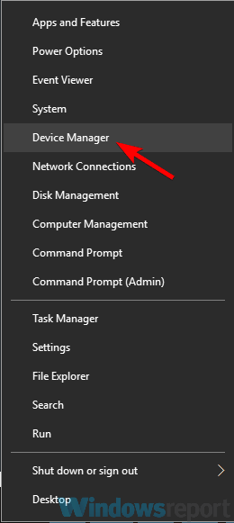 device manager inverted colors device manager win + x menu