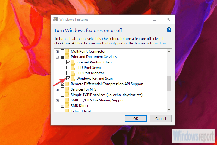 windows fax and scan wont detect my scanner