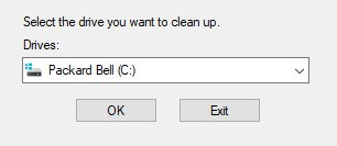 disk cleanup select drive disk cleanup error 0x80070780