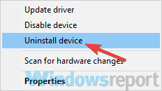 uninstall device device manager uninstall device