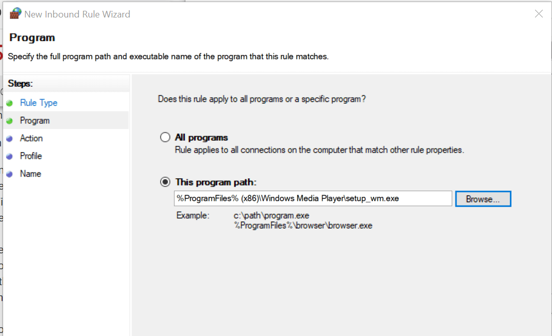 This Program Path - Skype Firewall
