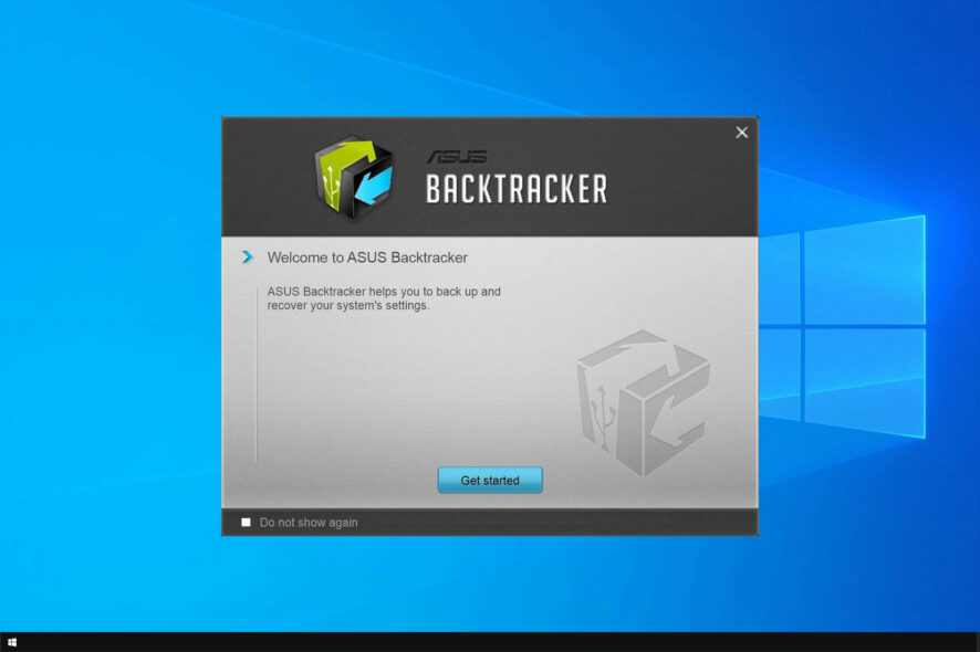 asus backtracker windows 10
