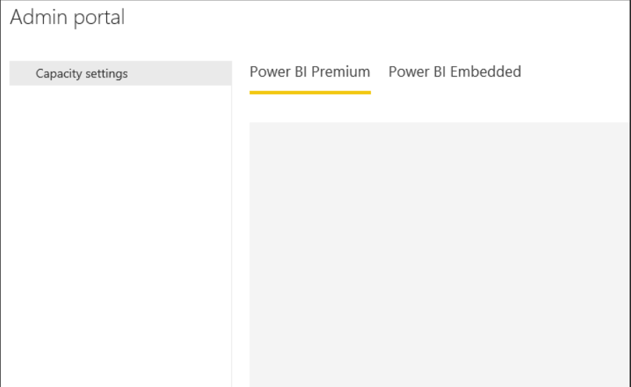 power bi disable export capacity settings