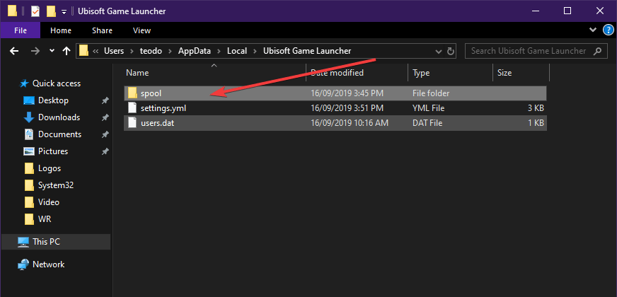 spool folder spool folder Ubisoft achievements not syncing