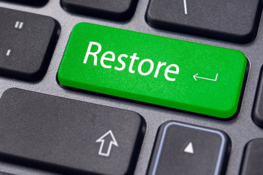 system restore