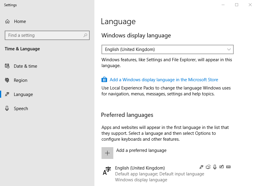 Language Options Settinga How to terminate Language typing features notifications