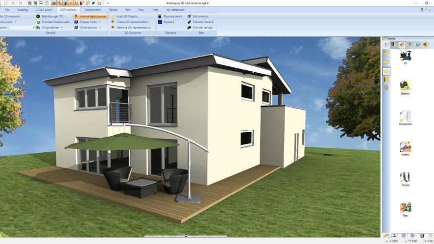 Ashampoo 3D CAD Architecture house project example