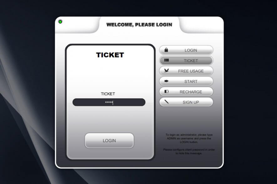 Antamedia Internet Cafe ticket login