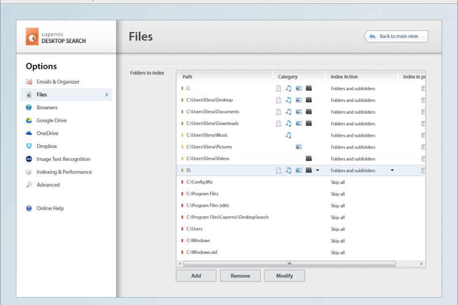 Copernic Desktop Search - Download for Windows 10