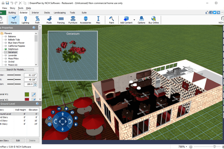 DreamPlan restaurant project
