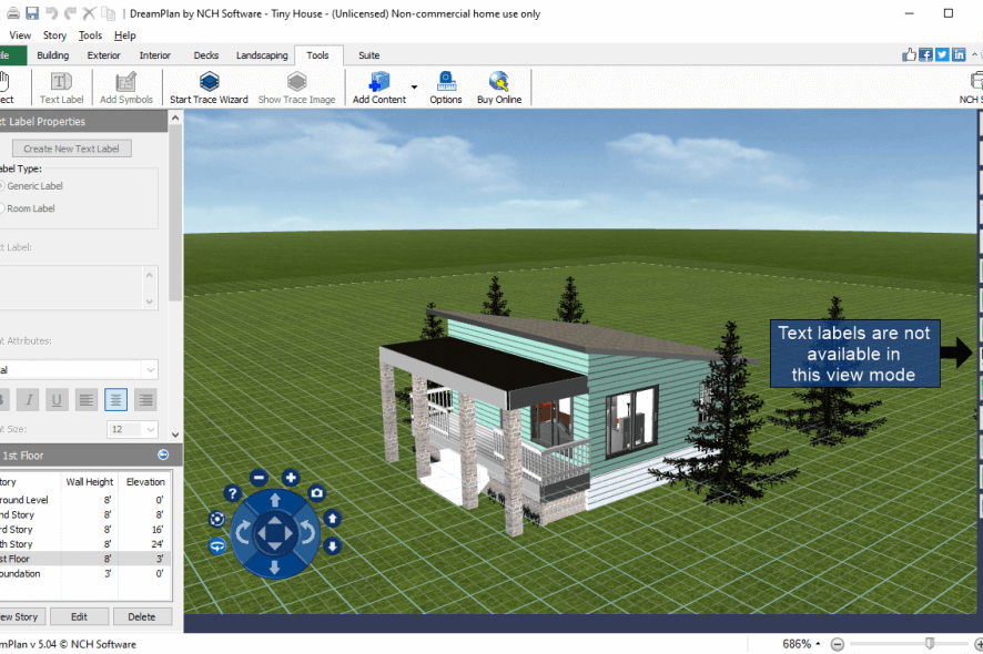 DreamPlan tiny house project