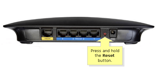 reset router reset Linksys router