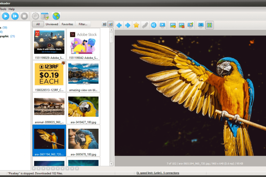 NeoDownloader main window