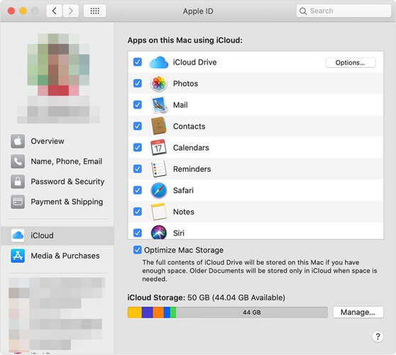 Apple ID window icloud settings mac icloud bookmarks not syncing